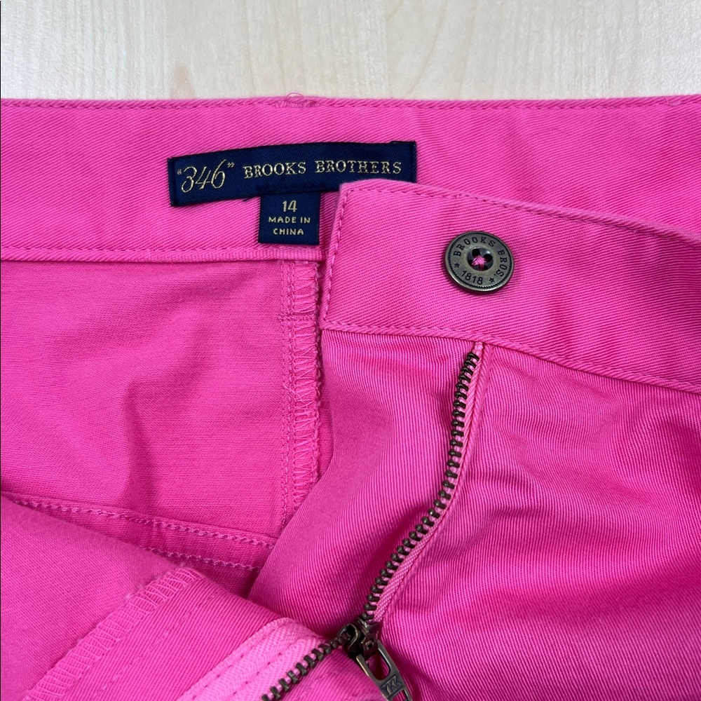Brooks Brothers 346 Y2K Pink Cotton Stretch Mini Skirt 14 - Picture 4 of 8
